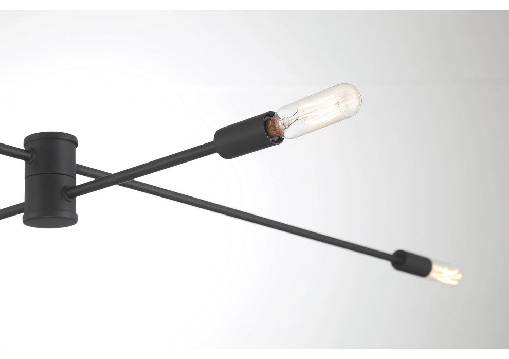 Lyrique 12-Light Chandelier, Matte Black