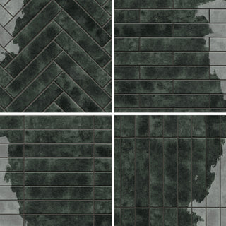 Menorca Black Ceramic Wall Tile