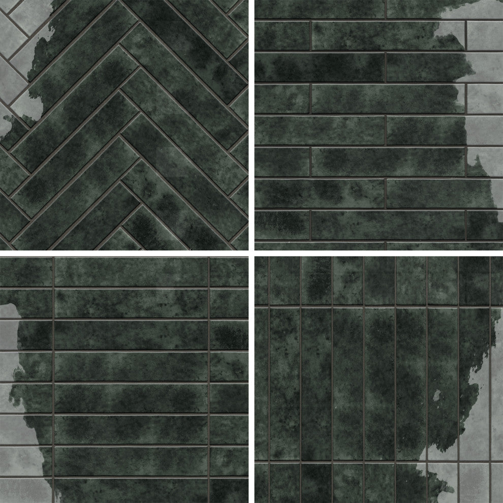 Menorca Black Ceramic Wall Tile