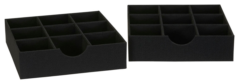 9-Compartment Drawer Organizers