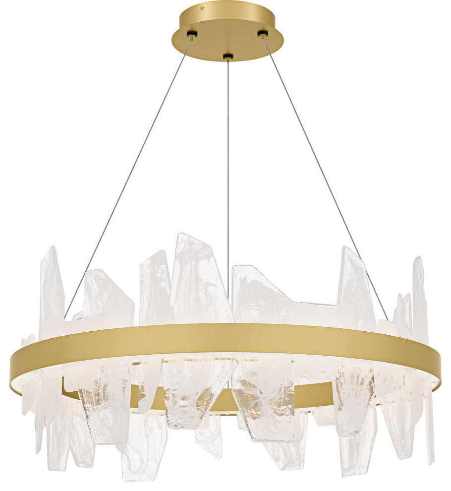 Aurelia LED Chandelier in Soft Gold