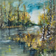 "Listening to the River" Painting Print on Wrapped Canvas, 18x18