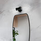 Aviv 24" 2 Light Wall Sconce With Clear Glass, Black