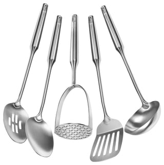 YBM Home Potato/Vegetable Masher Utensil Tool, Silver, 8 Pack