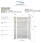 Transolid SaraMar 48"x36"x96" 6-Piece Shower Wall Kit with Extension, Lunar