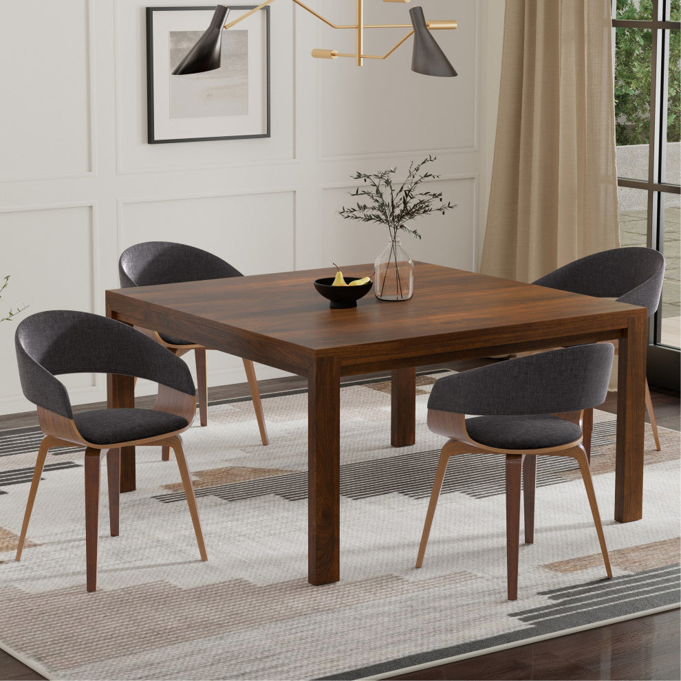 Lowell/Wilson 5-Piece Dining Set, Charcoal Gray