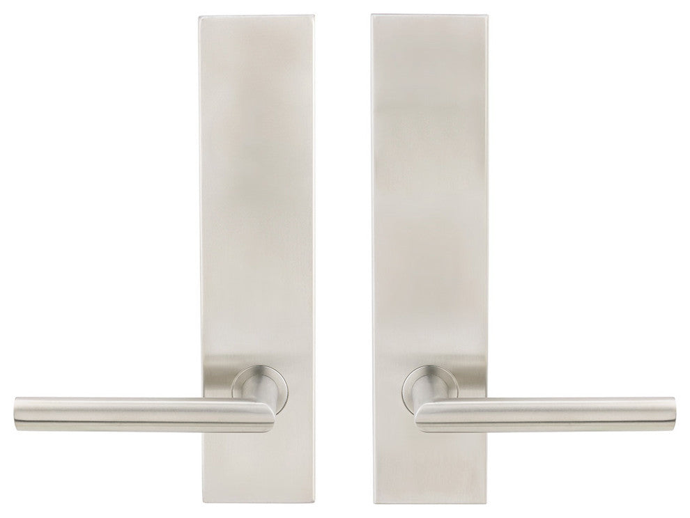 Stockholm Lever, Tubular Privacy, Satin Stainless Steel, 2-3/8" Backset