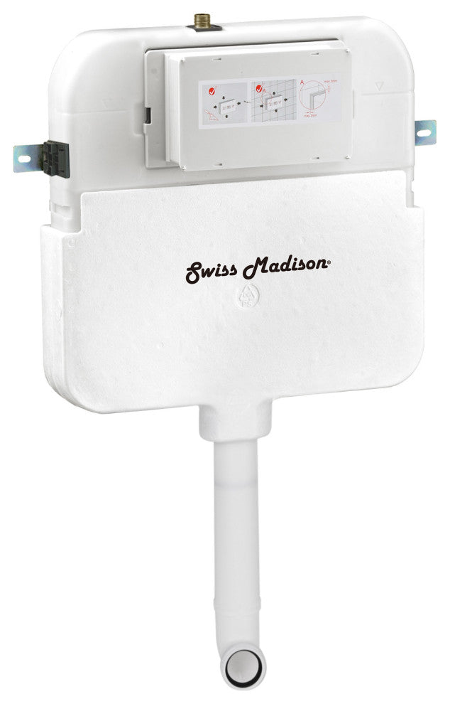 Carre Back to Wall Toilet Bowl Bundle, Glossy White