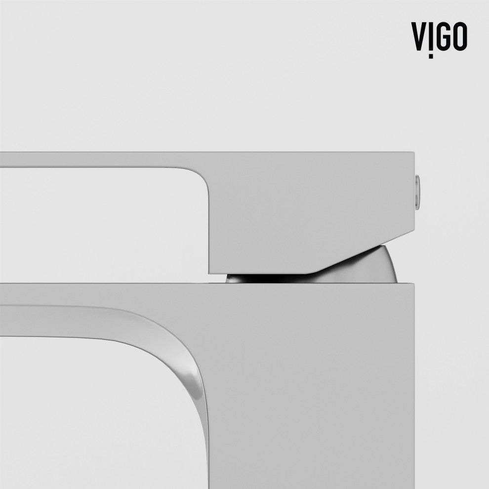 VIGO Dunn 11" H Single Handle Single Hole Bathroom Vessel Faucet, Chrome