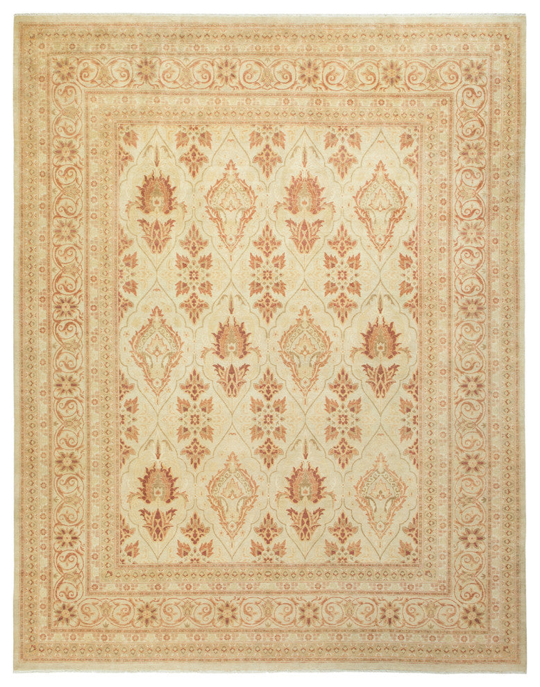 Octavia, One-of-a-Kind Hand-Knotted Area Rug Ivory, 8'2"x10'4"