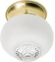 1 Light 6" Ceiling Fixture Clear Bottom Squat Ball