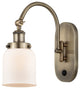 Bell Sconce, Antique Brass, Matte White, Matte White