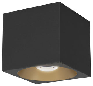 Maxim 86213 Stout 5"W Flush Mount Square Ceiling Fixture - Black