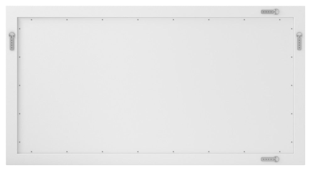 Rectangular MDF Framed Wall Mounted Bathroom Mirror, Whiteï¼›