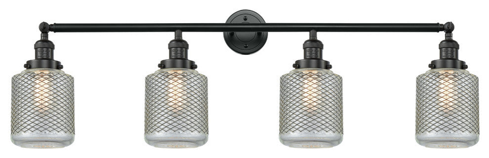 Innovations 215-Bk-S-G262-Led 4 Light Dimmable Led Adjustable Vanity Fixture