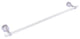 Pacific Beach 30" Shower Door Towel Bar with Twisted Accents, Satin Chrome