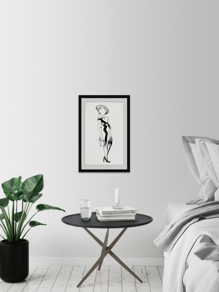 "Sophisticated Lady" Framed Painting Print, 12"x18"