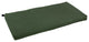 48"X19" Solid Microsuede Bench Cushion, Hunter Green