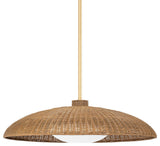 Delano 1-Light Ex-Large Pendant Vintage Gold Leaf