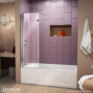 Dreamline Aqua Fold 36" Frameless Hinged Tub Door
