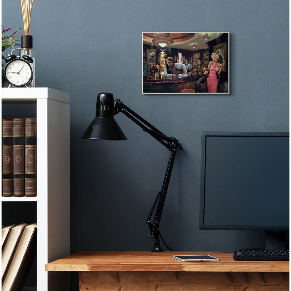 Stupell Industries Coffee Shop Vintage Hollywood Movie Star, 10 x 15