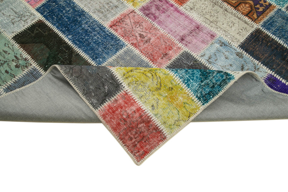 Rug N Carpet - Handmade Anatolian 6' 9" x 10' 0" Antique Patchwork Area Rug