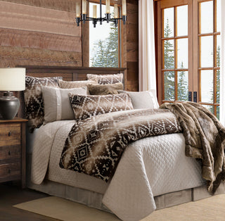 Chalet Aztec Comforter Set, 3 Piece, Super King