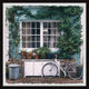 "Window Vines" Framed Painting Print, 12x12