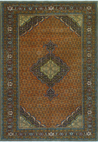 Fine Vintage Distressed Antinea Rust/Drk. Red Rug, 6'5 x 9'5