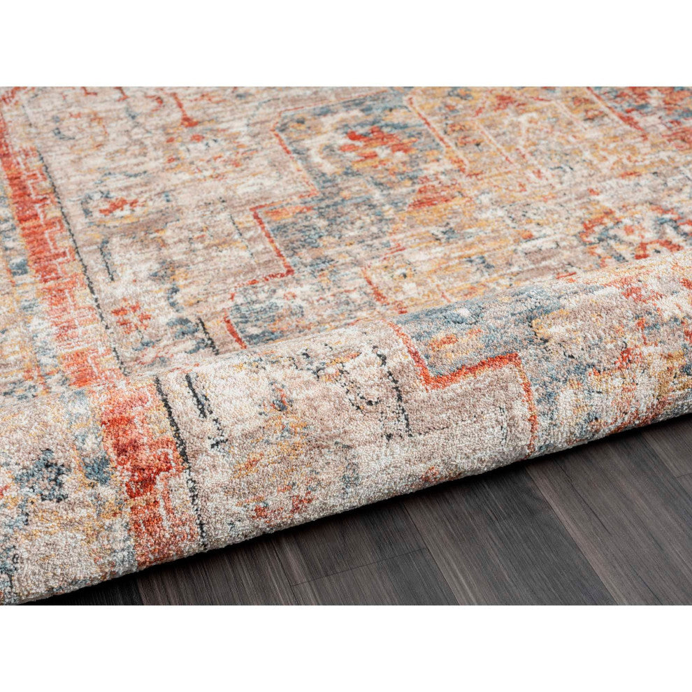 Hampton Medallion Area Rug - Beige, 7'10"x10'