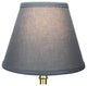 Fenchel Shades 5"x9"x7" Bulb Clip Attachment Empire Lamp Shade, Linen Grap