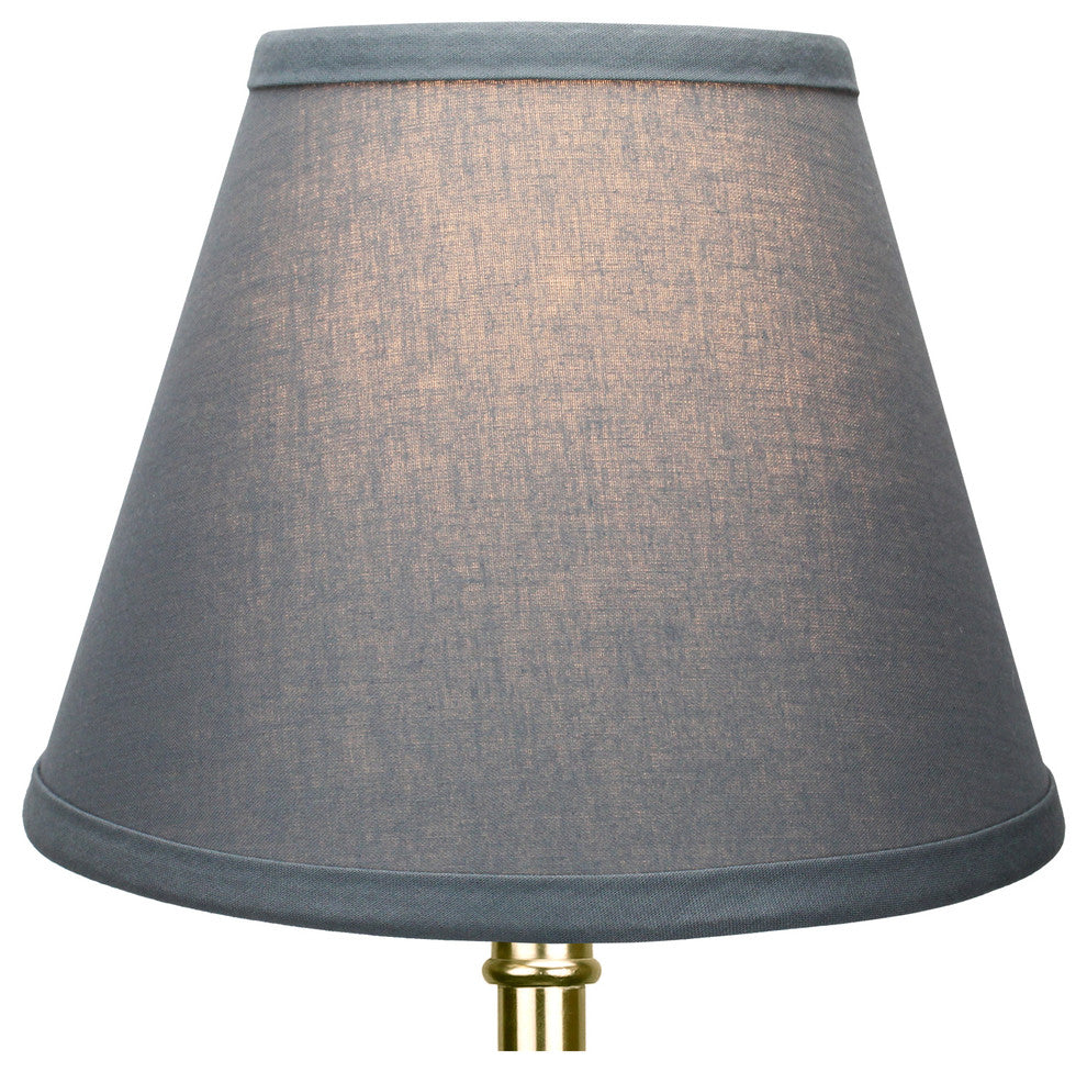 Fenchel Shades 5"x9"x7" Bulb Clip Attachment Empire Lamp Shade, Linen Grap