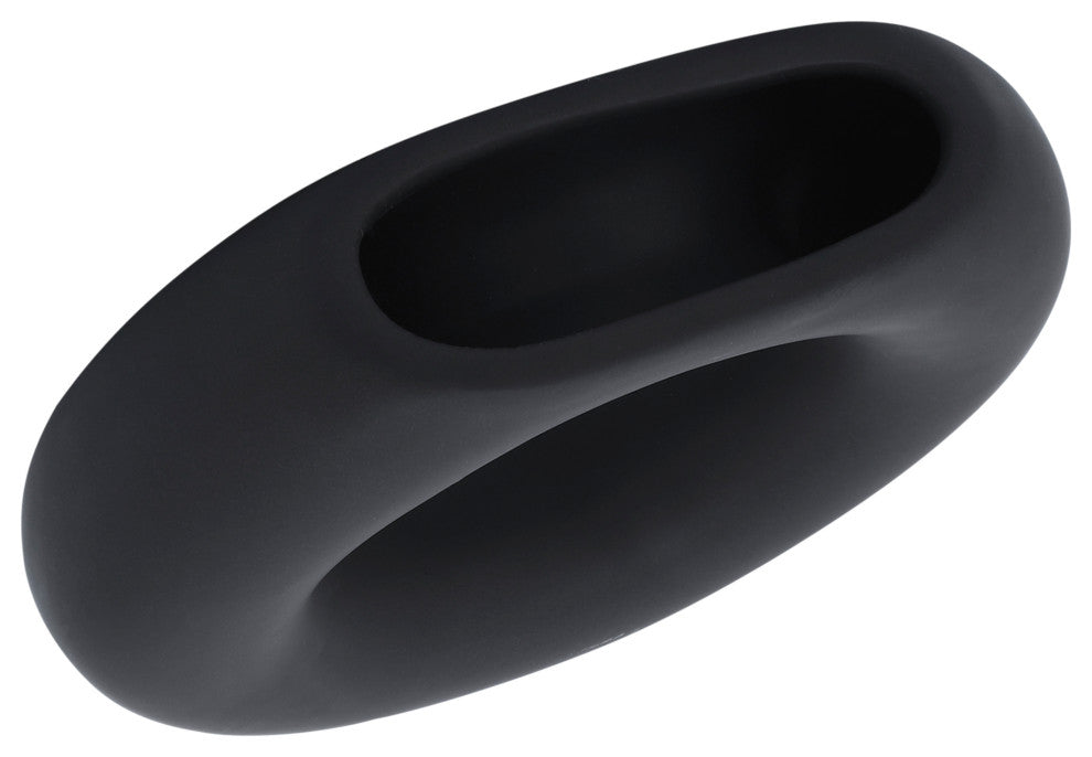 Ceramic 5" Donut Vase, Black