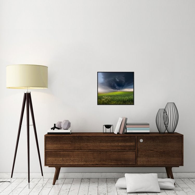 "June Storm" Framed Canvas Giclee by Franz Schumacher, 23x21"