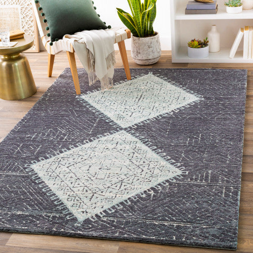 Surya Padma PAM-2301 3'6"x5'6" Rug, Teal/Charcoal/Sea Foam/Beige