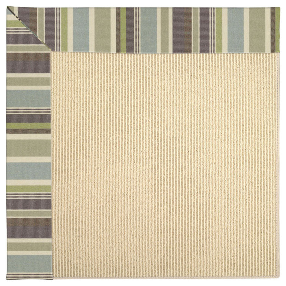 Capel Zoe-Beach Sisal Blue Stripe 2009_422 Machine Tufted Rugs - 10'  X 14' Rect