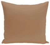 Solid Print Pillow, Beige And Taupe, 18"x18"
