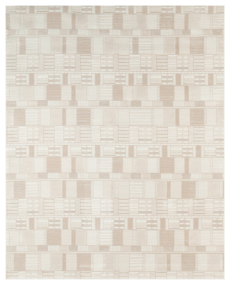 Nourison Nordic 8' x 10' Ivory Beige Modern Indoor Rug
