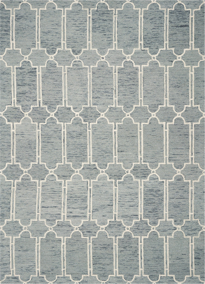 KAS Gramercy 1631 Slate Blue Carmen Area Rug, 5'x7'
