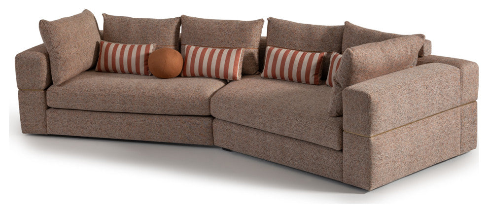 Amora 2-Piece Sofa Bonfire Brown
