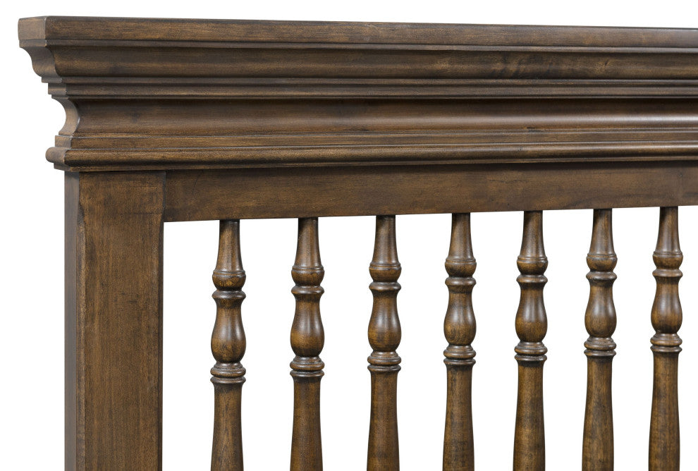 Olivia 61"W Wood Convertible Crib, Rosewood