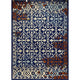 7" x 9" Blue Decorative Lattice Area Rug