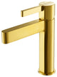 Stila Single Hole Single-Handle Bathroom Faucet, Brushed Gold