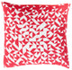 Surya Teori TO-004 18"x18" Pillow Kit, Bright Red/White