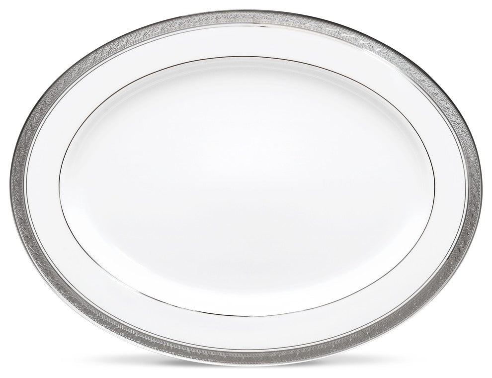 Noritake Crestwood Platinum 16 Inch Platter