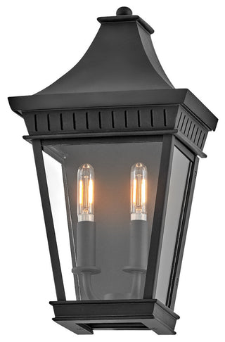 Hinkley Chapel Hill Medium Wall Mount Lantern, Museum Black