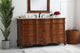 60" Single Bathroom Vanity, Teak