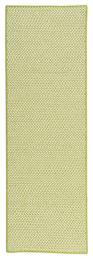 Outdoor Houndstooth Tweed OT69 Lime Indoor/Outdoor Area, Rectangular 10'x13'