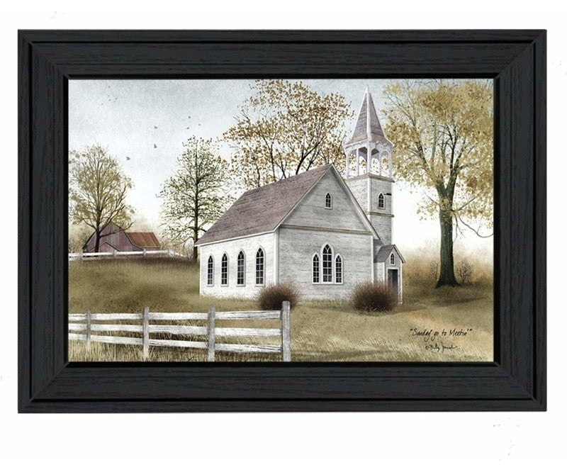 "Sunday Go To Meetin" By Billy Jacobs, Printed Wall Art, Black Frame