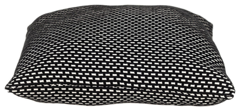 Super Black And White Check Throw Pillow